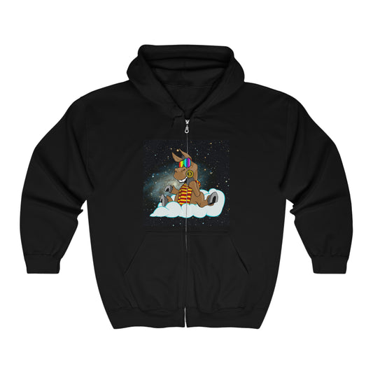 DeFi Space Donkeys #23 Unisex Heavy Blend™ Full Zip Hooded Sweatshirt