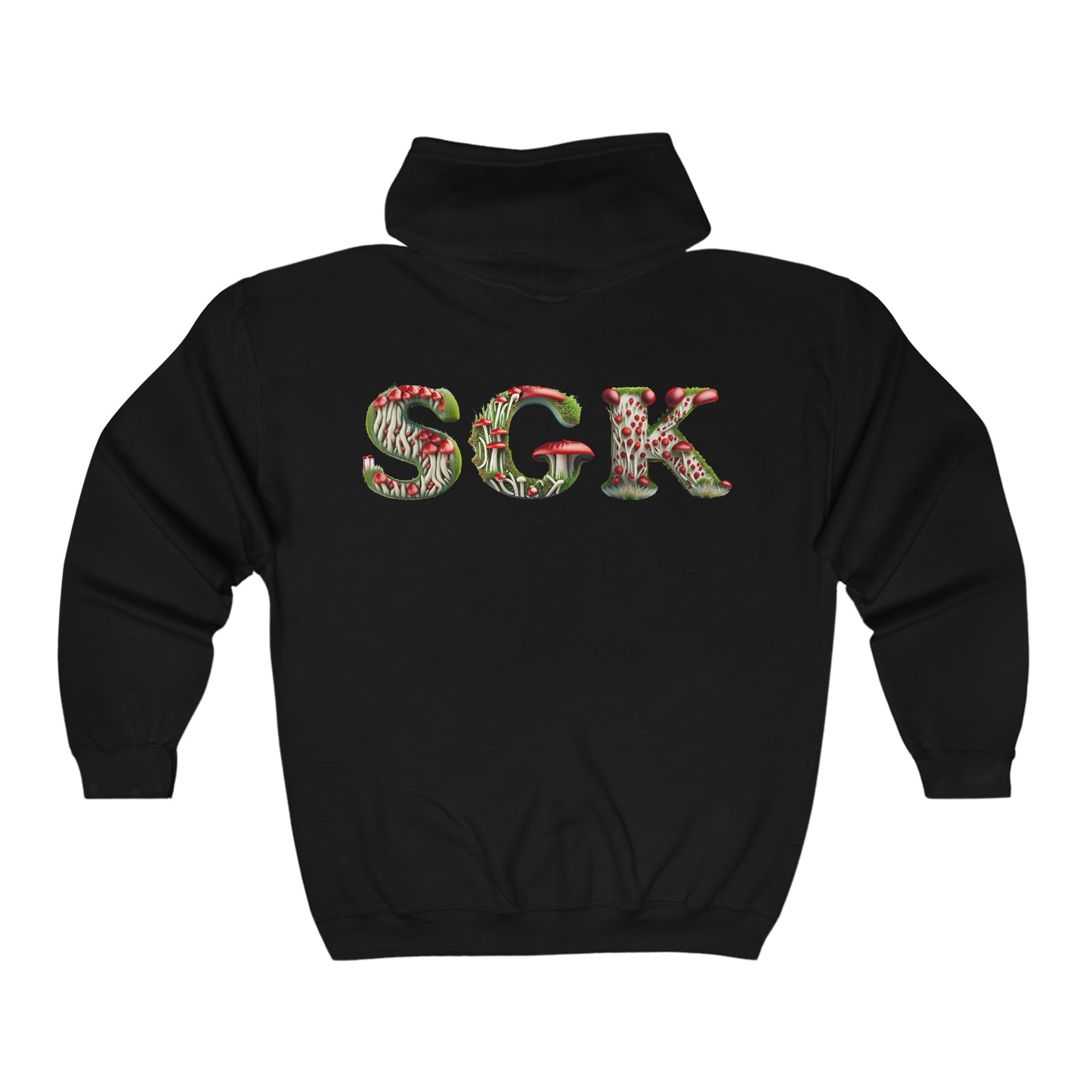 SGK Shield with Mushroom Back Unisex Heavy Blend™ Full Zip Hooded Sweatshirt