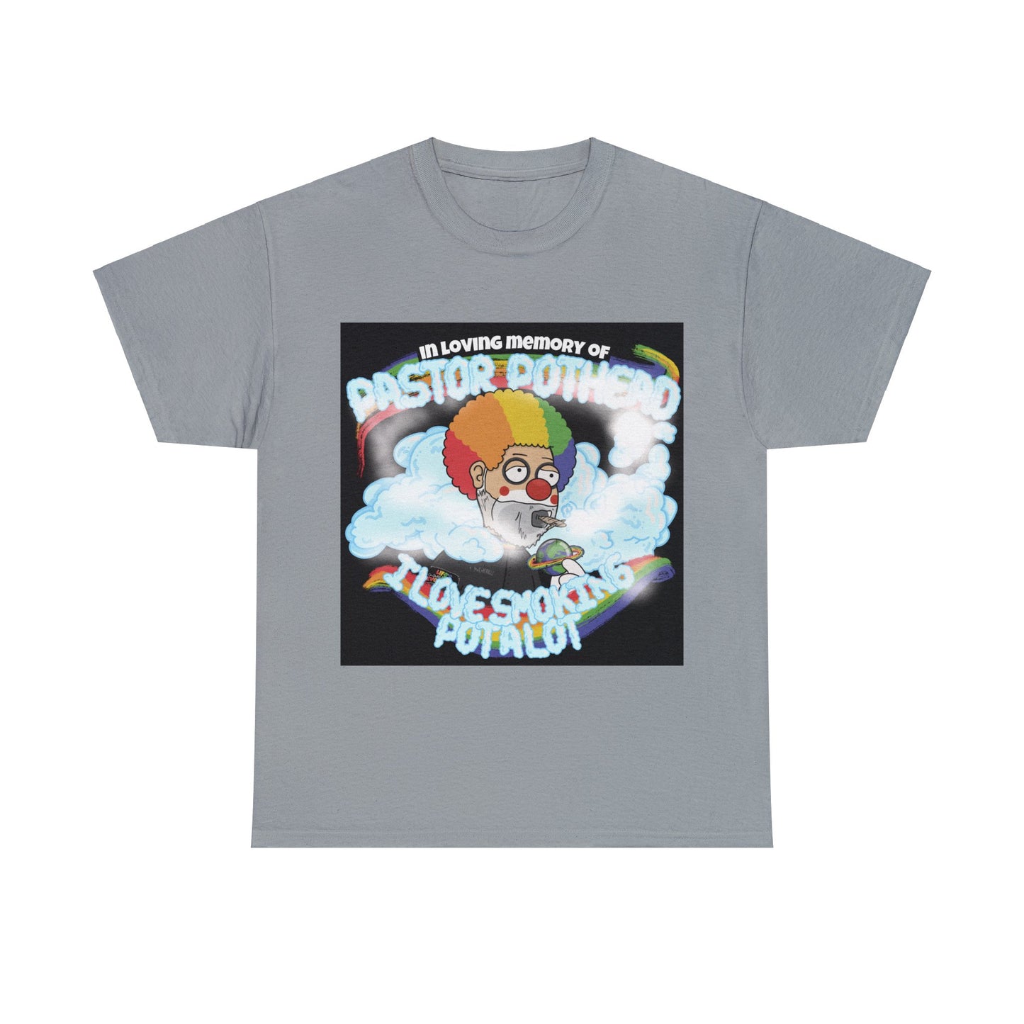 In Loving Memory of Pastor Pothead (more colors), Unisex Heavy Cotton Tee