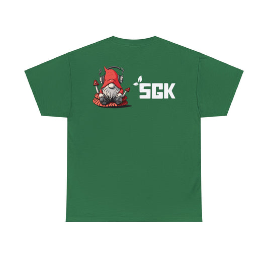 SGK Shield with Red Gnome Back Unisex Heavy Cotton Tee