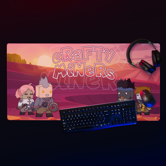 Crafty Miners 36 x 18 Gaming mouse pad